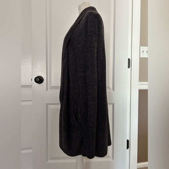 Barefoot Dreams Women’s Dark Gray Soft Cozy Open Cardigan Size Medium - Picture 3 of 15